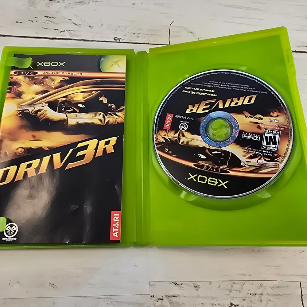 Driv3r Driver 3 Microsoft Xbox Original Game Atari CIB Complete with Manual